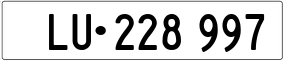 Trailer License Plate